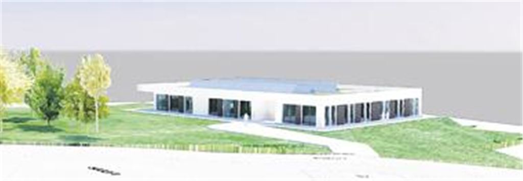 Ein Vorentwurf des Planers: So könnte das neue Bildungszentrum in Wiernsheim aussehen. Für 2011 sind 1,5 Millionen Euro eingeplant.
Entwurf: Raible 