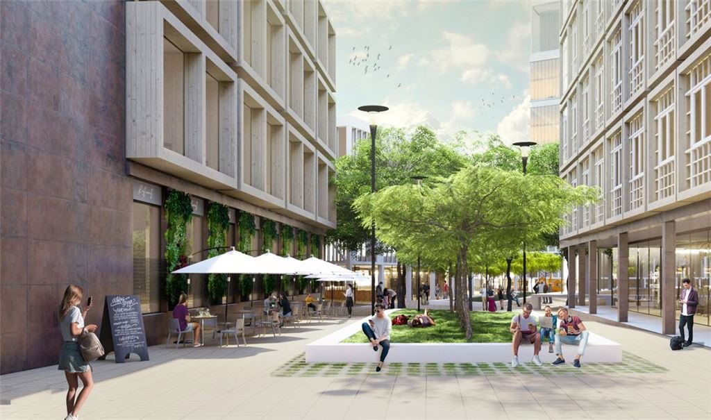 Ein gemischtes Quartier mit reichlich Gastronomie und Grünflächen soll auf der Industriebrache in Reutlingen entstehen.