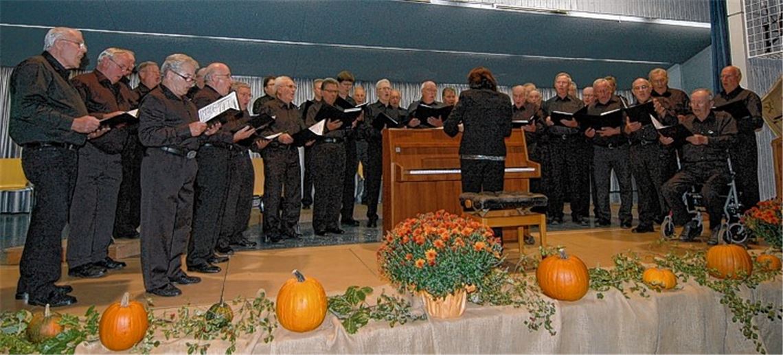 Ein großartiges „Konzert der Männerchöre“ in der Ölbronner Gemeindehalle bildet den Abschluss der Veranstaltungen zum 150-Jahr-Jubiläum des Gesangvereins „Liederkranz“.
