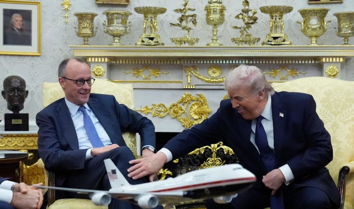 Ein kleiner Scherz, um den Zollstreit zu entschärfen.