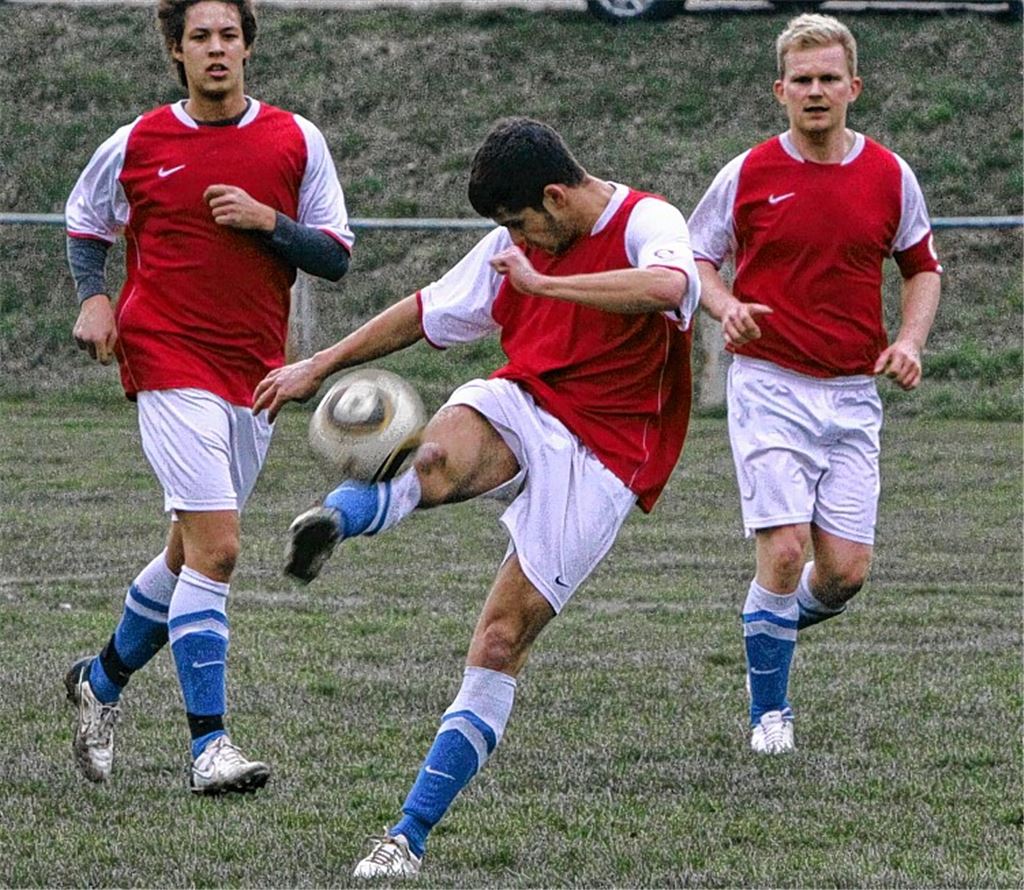 Ein schöner Abschluss: Knittlingens Fußballer sind vor dem Endspiel ein wenig aufgeregt, aber nicht nervös. Foto: Eigner