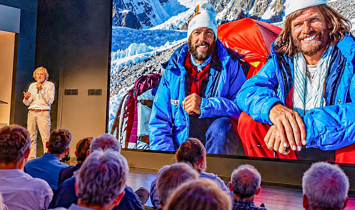 Ein starkes Gespann: Kammerlander und Messner. Fotos: Bastian
