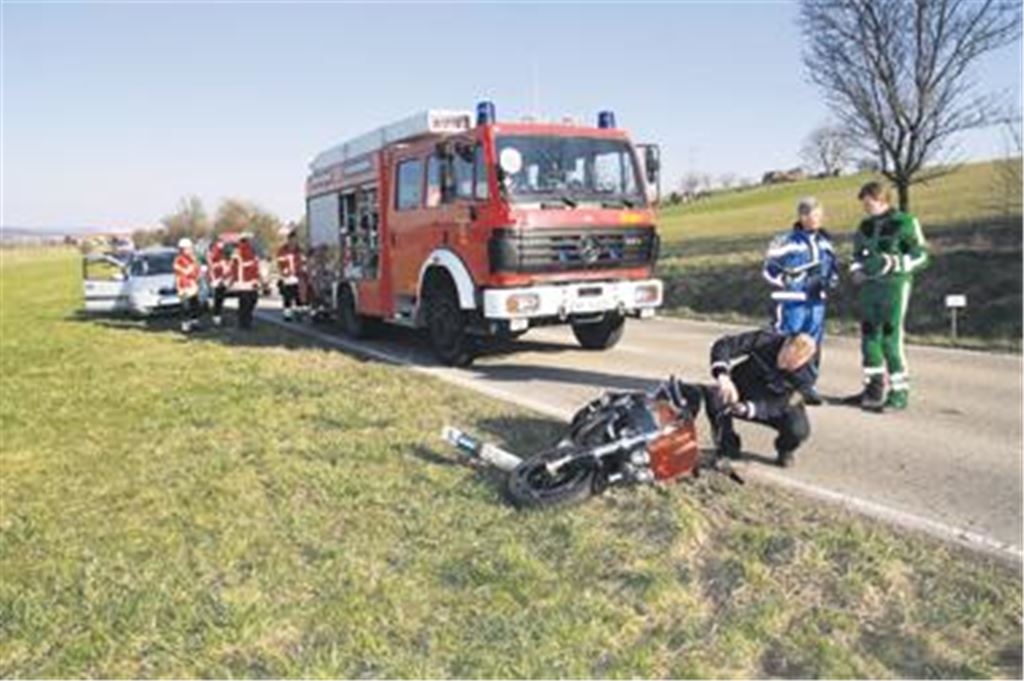 Ein tödlicher Unfall hat sich gestern Nachmittag zwischen Corres und Dürrn ereignet. Foto: Sadler