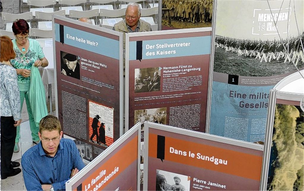 Eindrucksvolle Biografien mit vielen Fotos und Zitaten bringen den Ausstellungsbesuchern die Schicksale des Ersten Weltkriegs näher.