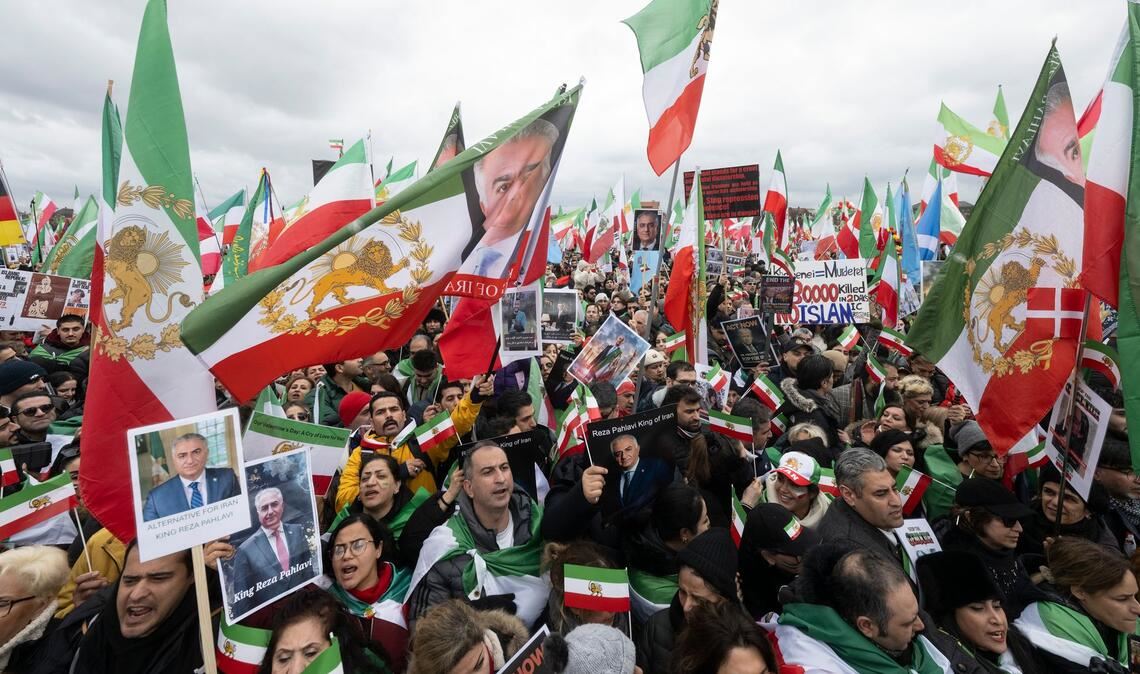 Eine Demonstration gegen Irans Führung in München sorgt für Spannungen. (Archivbild)