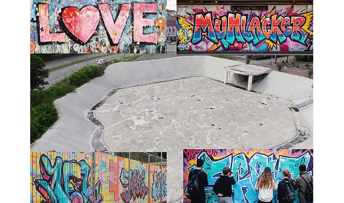 Eine Fotomontage dient als Anschauungsbeispiel und Appetitanreger, was mögliche Motive für den Zaun ums „Mühlehof-Loch“ betrifft.