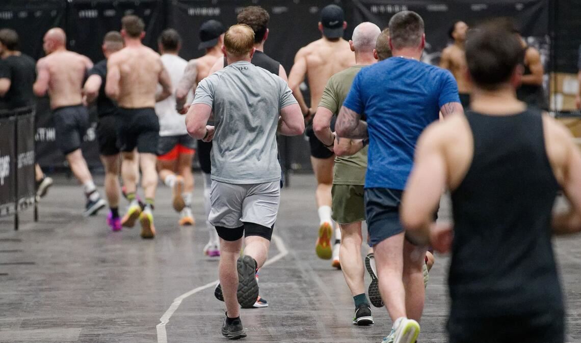 Eine Sportveranstaltung bei der Fibo im vergangenen Jahr. Auch dieses Jahr wird wieder gemeinsam geschwitzt. (Archivbild)