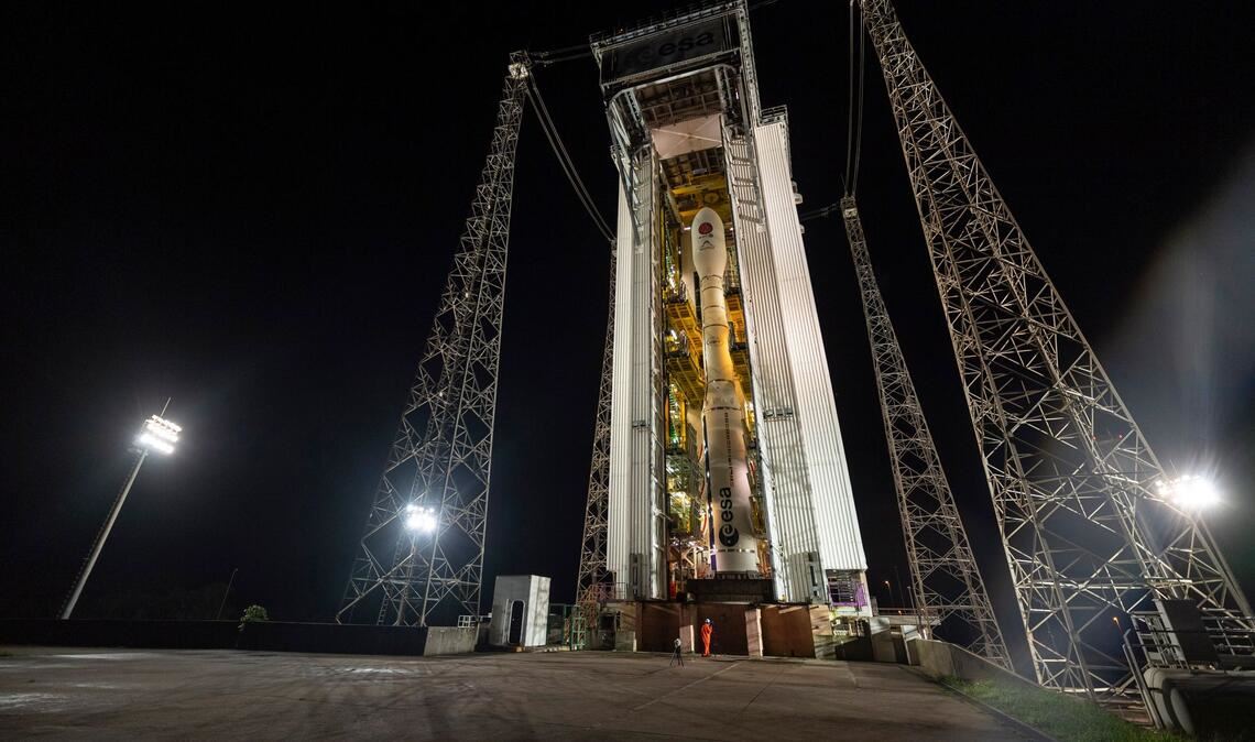 Eine Vega-C-Rakete nahm den Satelliten an Bord.