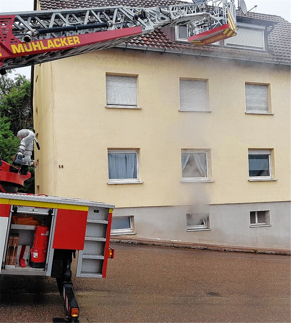 Waschmaschine fängt Feuer
