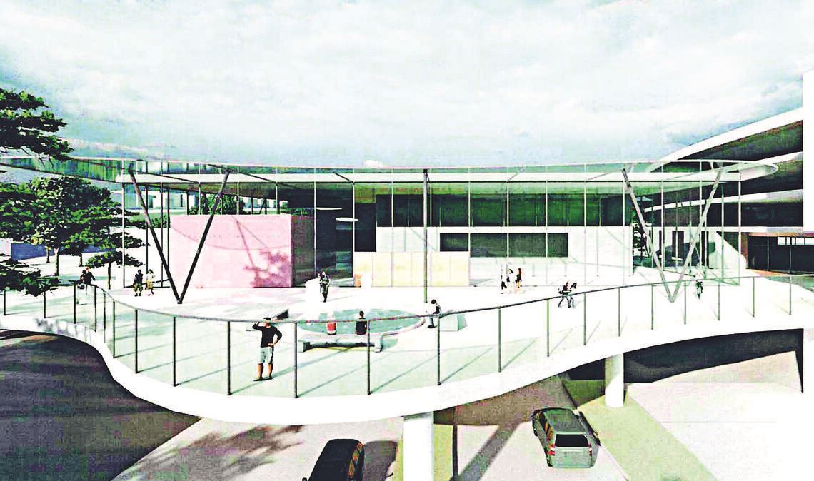 Eine der ersten Visualisierungen der „neuen Mitte“: Oberbürgermeister Frank Schneider müsse für seine Vision kämpfen, wenn er von ihr überzeugt ist.