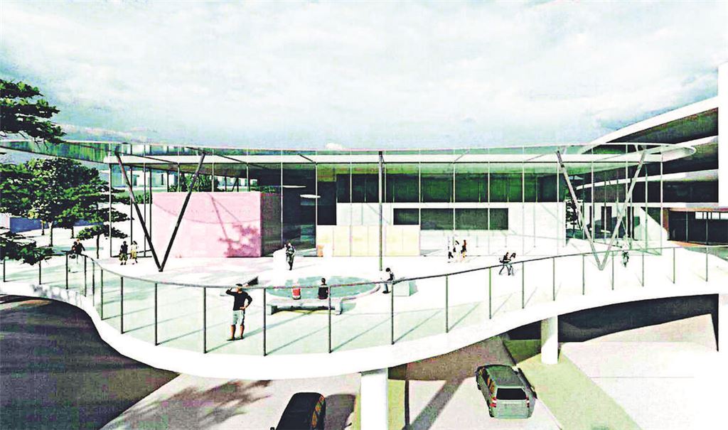 Eine der ersten Visualisierungen der „neuen Mitte“: Oberbürgermeister Frank Schneider müsse für seine Vision kämpfen, wenn er von ihr überzeugt ist.