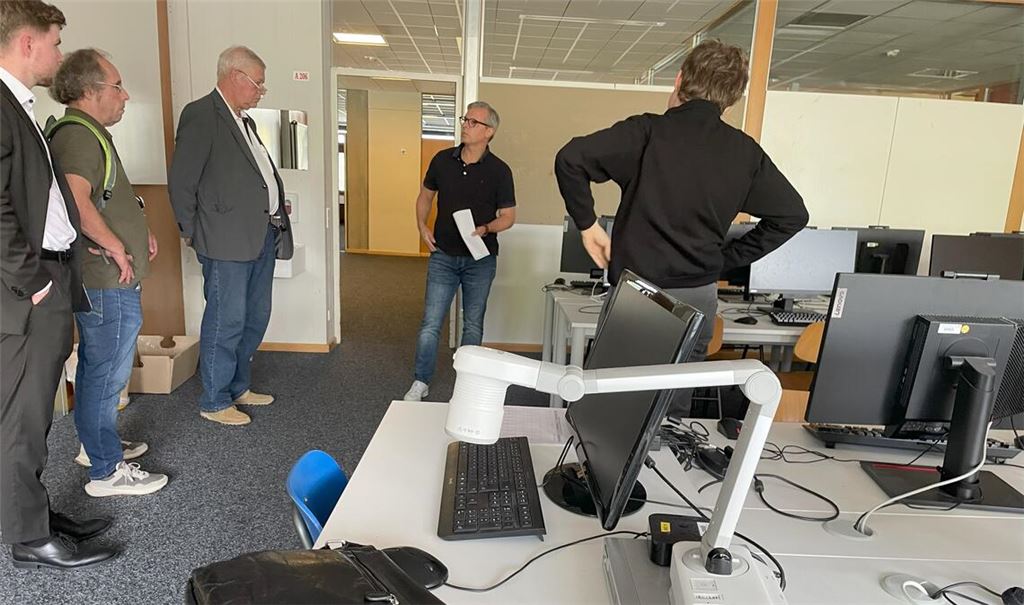 Eine kommunalpolitische Delegation der CDU informiert sich im THG. Foto: privat