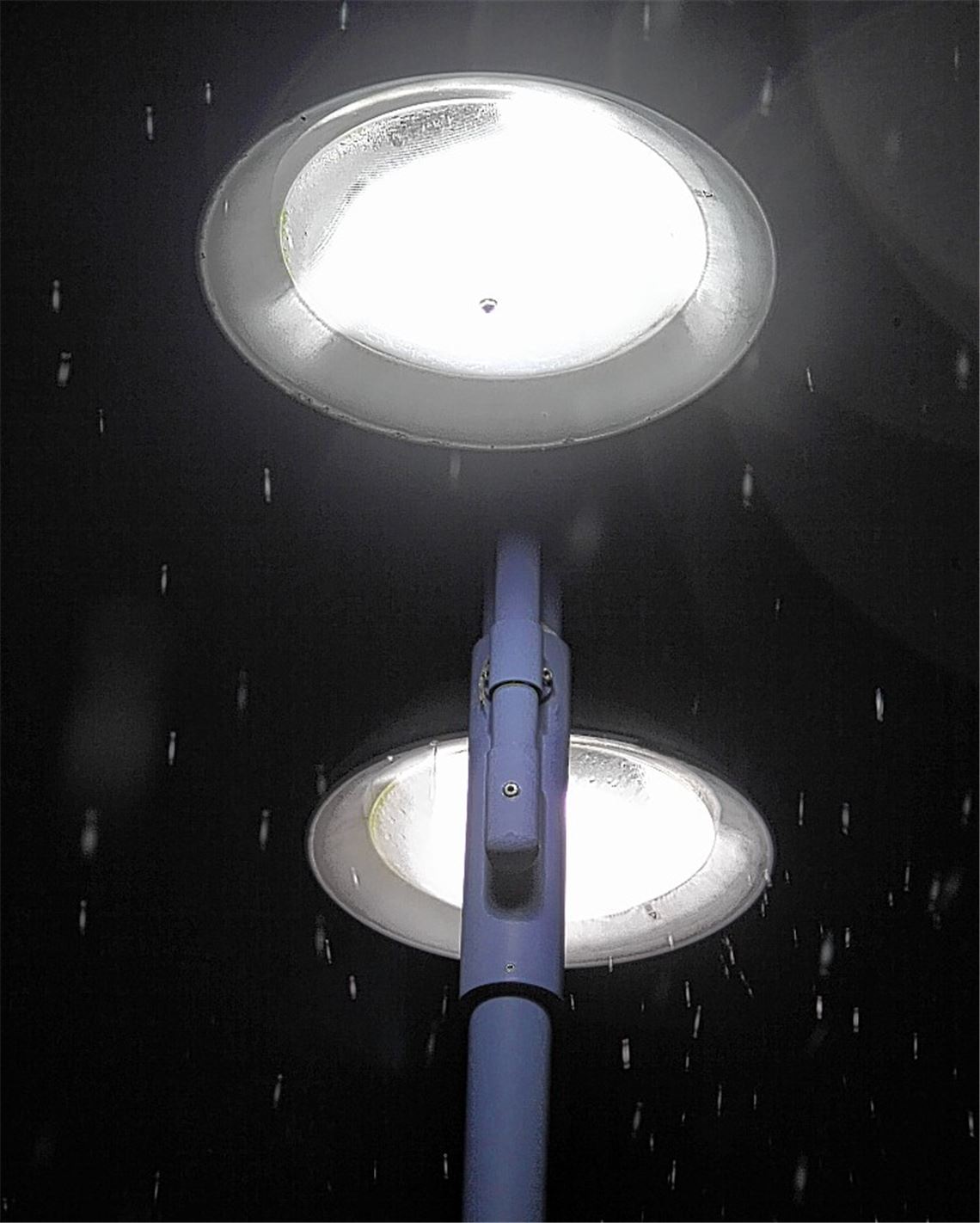 Eine von 632 Straßenlaternen, die neu bestückt werden.