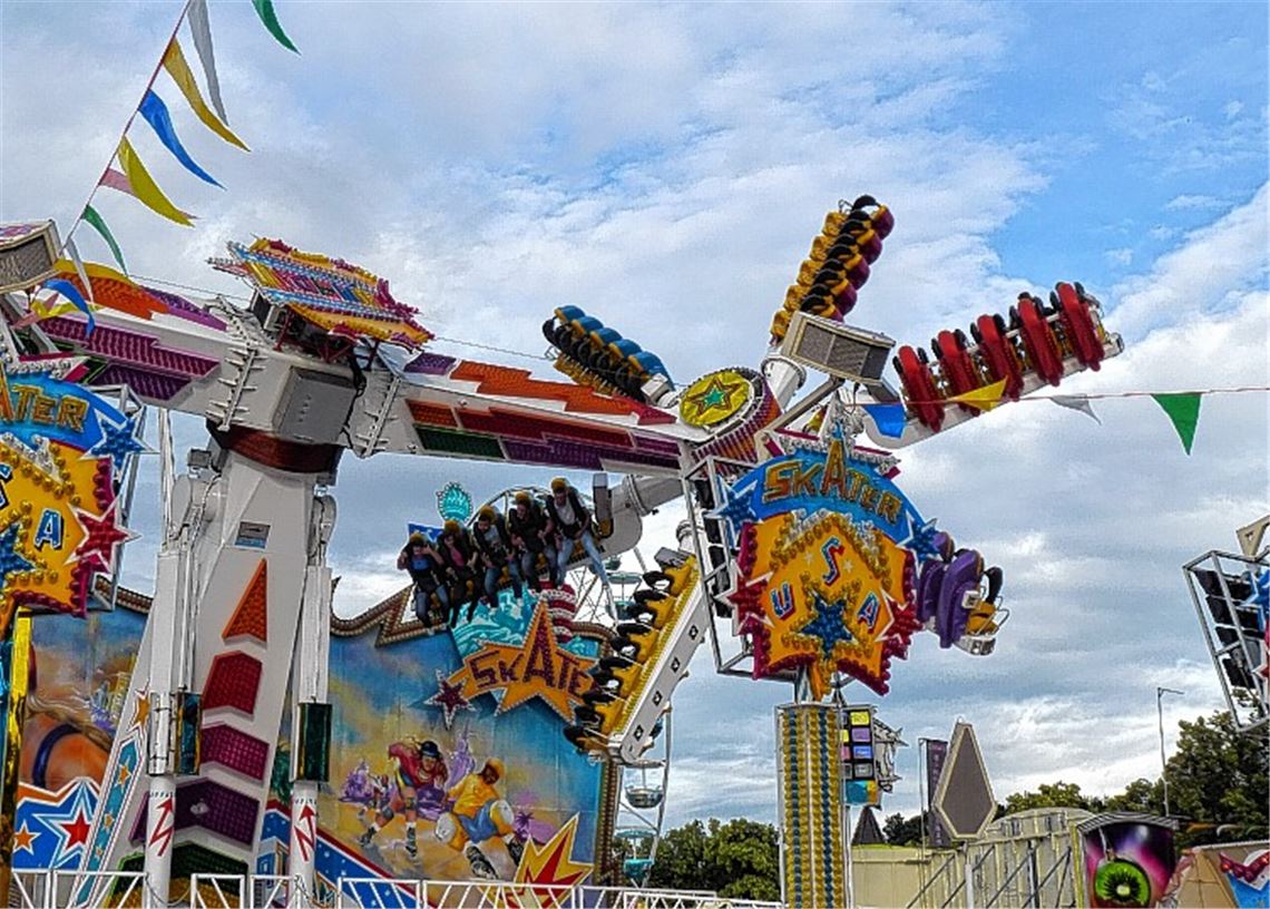 Eine von vielen Attraktionen für die Besucher der Pforzemer Mess.