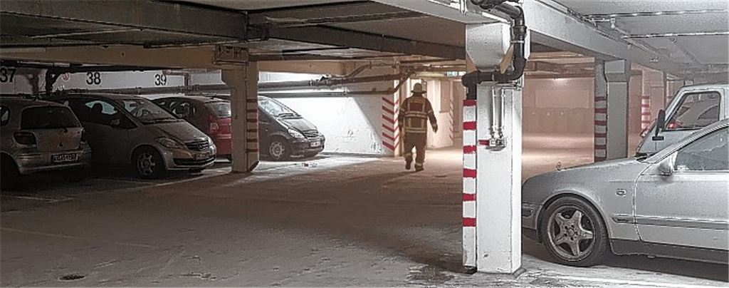 Tiefgarage vernebelt
