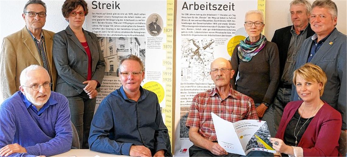 Arbeiter in die erste Reihe setzen