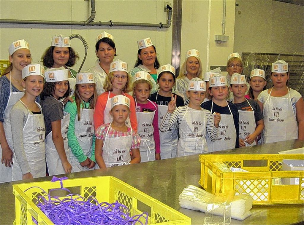 Einer der Höhepunkte des Ferienprogramms: Besuch beim Bäckerei-Betrieb Katz.
