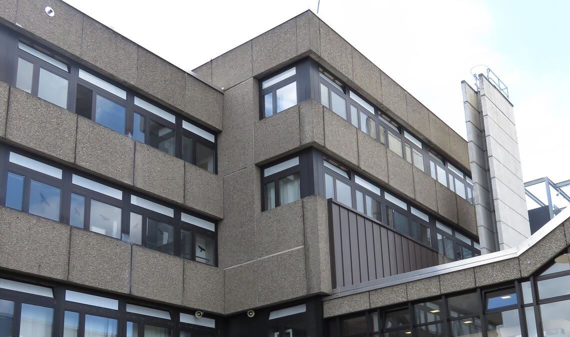 Einer der Sanierungsfälle, was die Schulen in Mühlacker betrifft: die Fassade des Altbaus des Theodor-Heuss-Gymnasiums. Foto: Archiv
