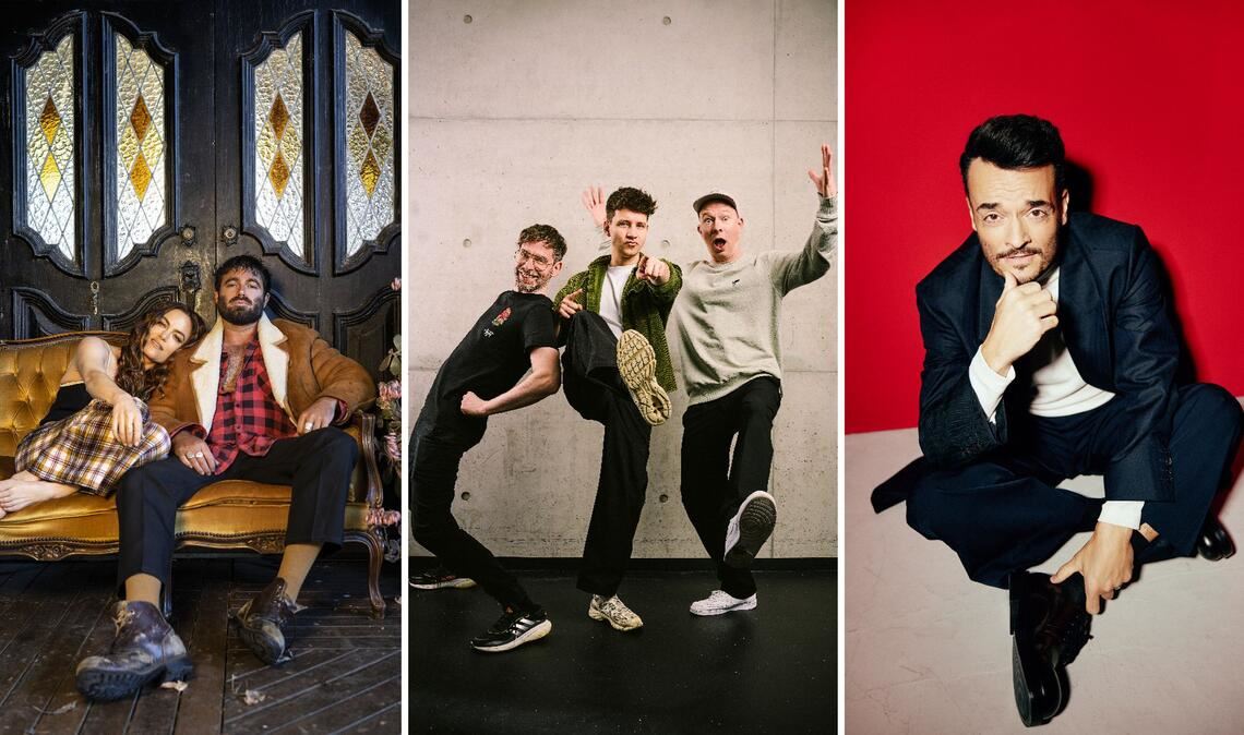 Einige Highlights im Programm auf der Freilichtbühne Killesberg: Angus & Julia Stone, Deine Freunde, Giovanni Zarrella (von links)