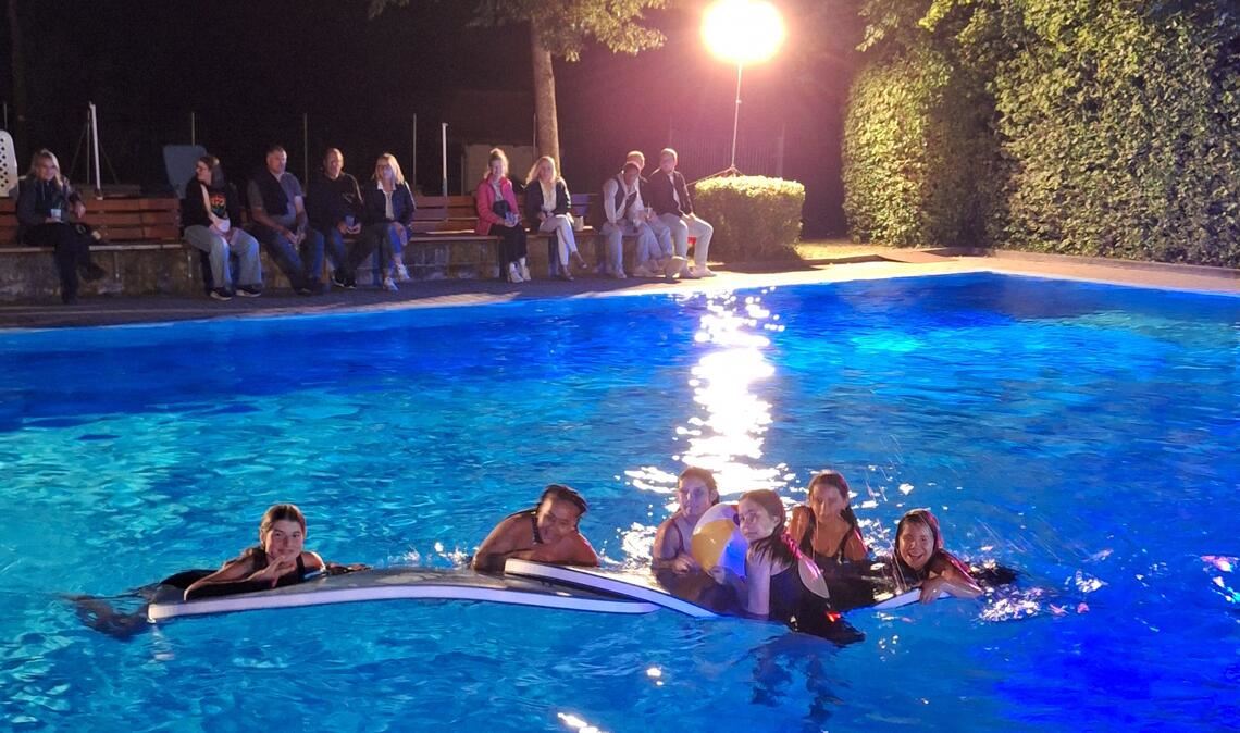 Einige Mutige trauen sich dann doch noch ... Foto: privat