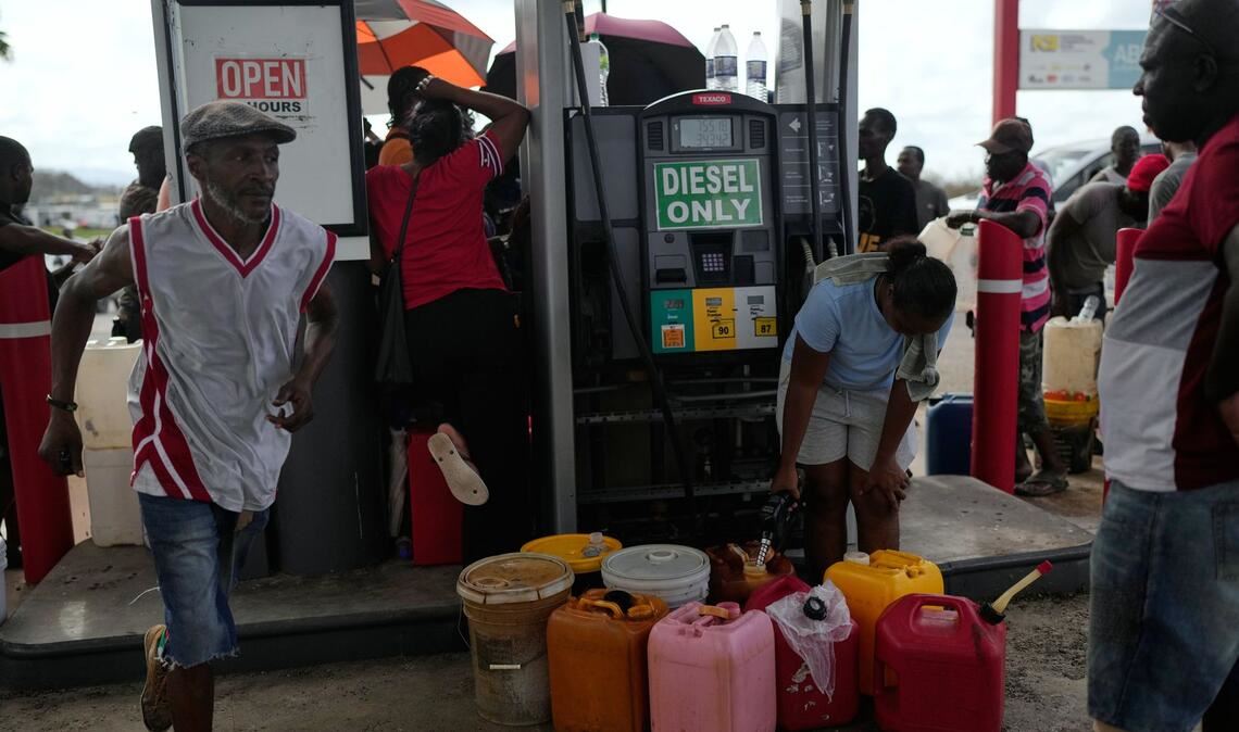 Einige Tankstellen auf Jamaika haben nur noch wenig Kraftstoff.