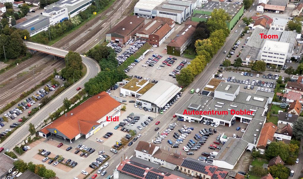 Einkaufen wird auf dem bisherigen Toom-Standort an der Industriestraße nach Rückbau und Neubau weiter möglich sein – nämlich Lebensmittel von Lidl. Foto: Archiv