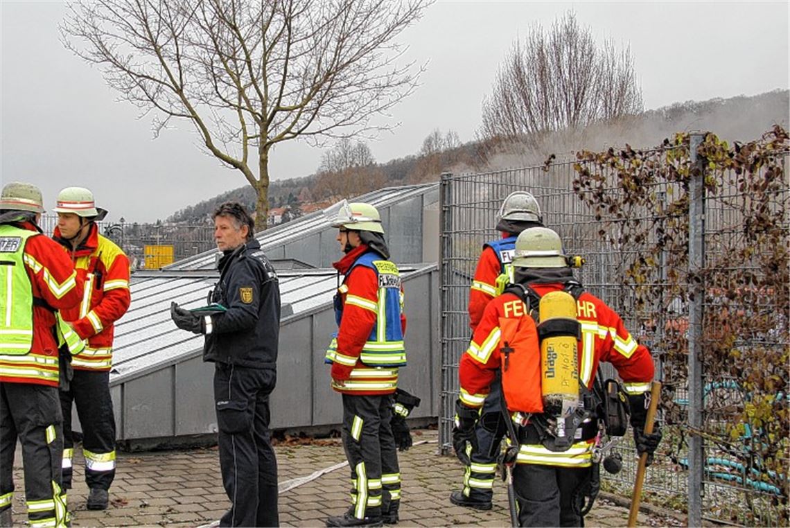 Einsatz am Wasserkraftwerk.