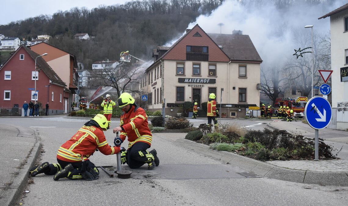 Einsatz am zweiten Weihnachtsfeiertag in Niefern-Vorort. Foto: Myroshnichenko
