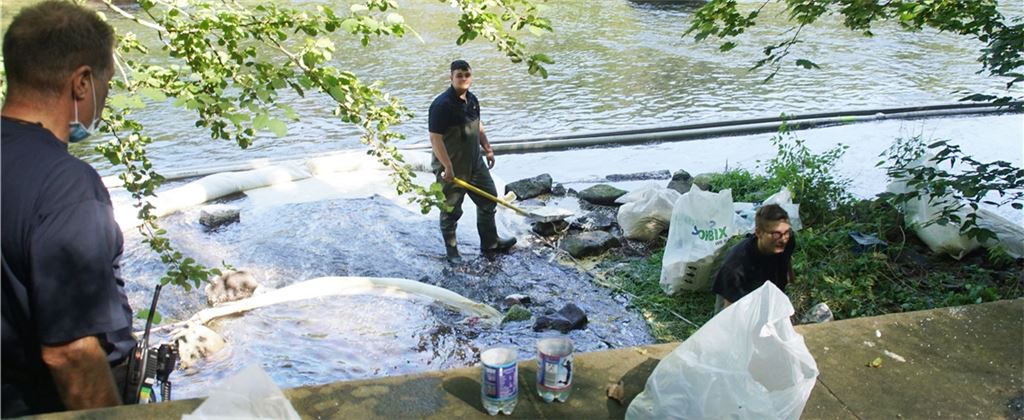 Einsatz an der Nagold. Foto: SDMG