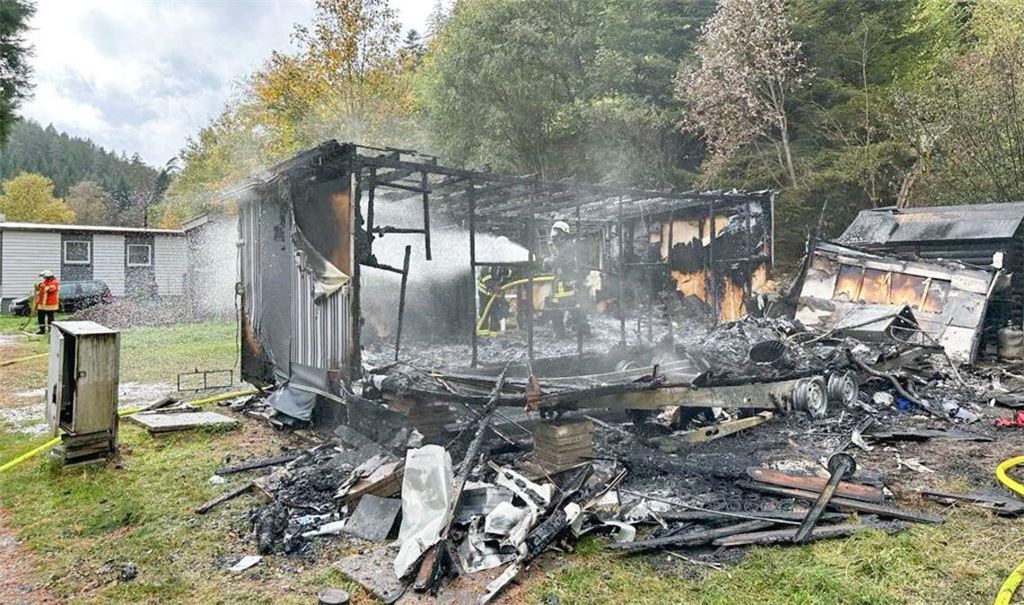 Einsatz auf dem Campingplatz „Rehmühle“ bei Bad Wildbad. Foto: Einsatz-Report 24