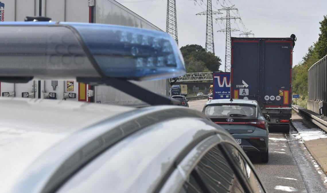 Einsatz auf der Autobahn. Foto: myro