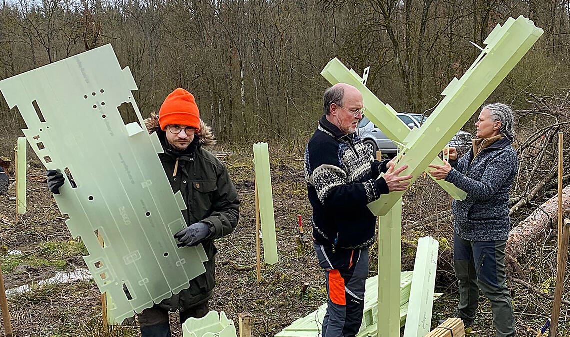 Einsatz des Rotary Clubs: Mitglieder pflanzen 150 neue Bäume. Foto: privat