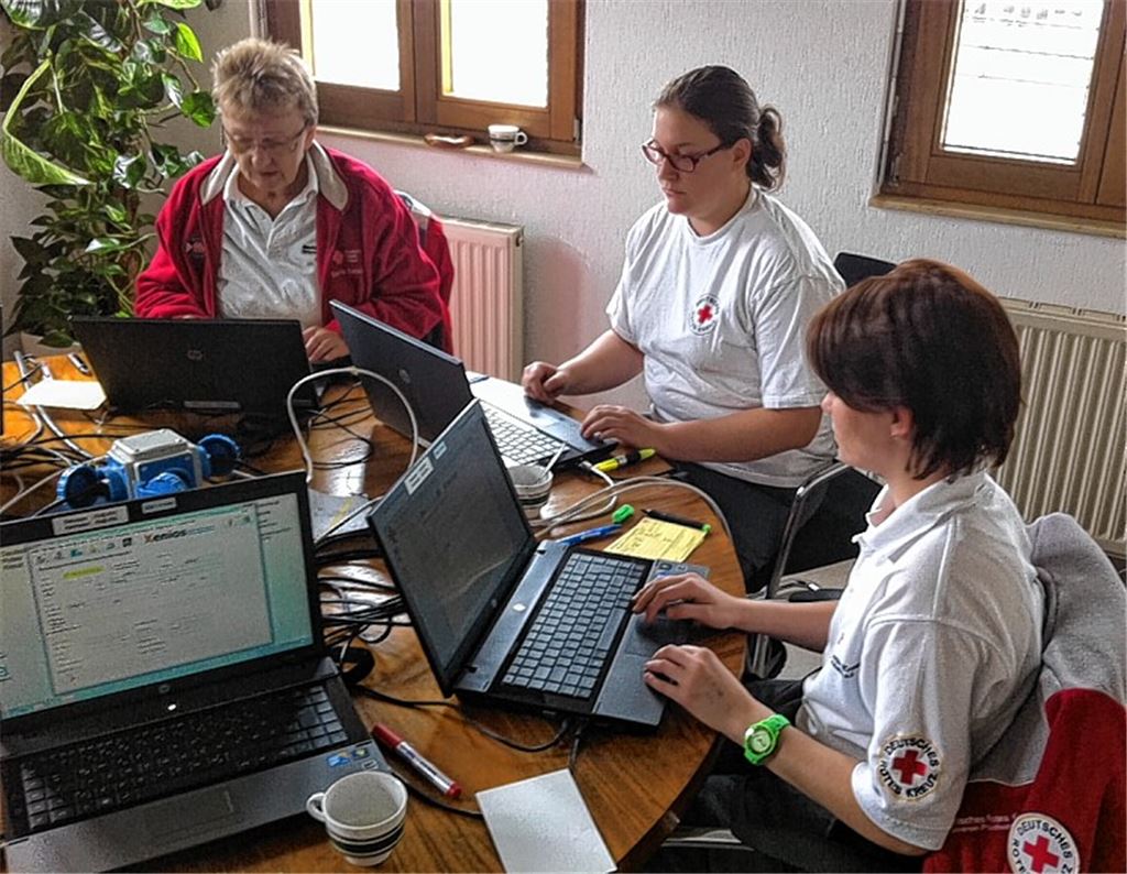 Einsatz im Flüchtlingslager.