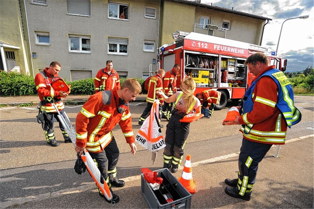 Einsatz in Niefern-Vorort.