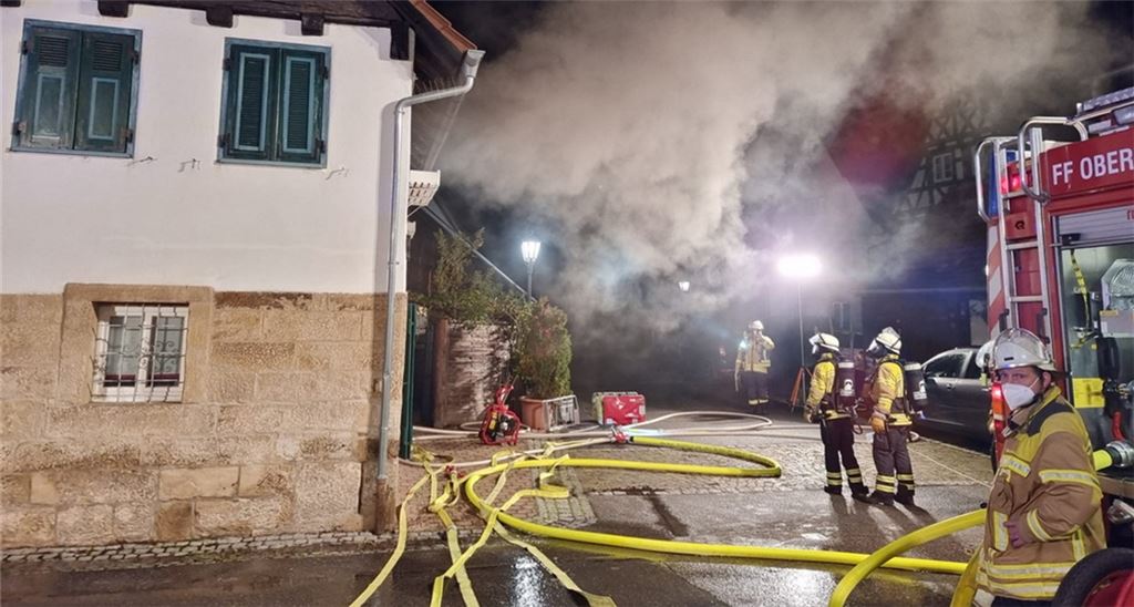 Einsatz in Oberderdingen am Morgen des ersten Advents. Foto: Gedrat/FW Oberderdingen
