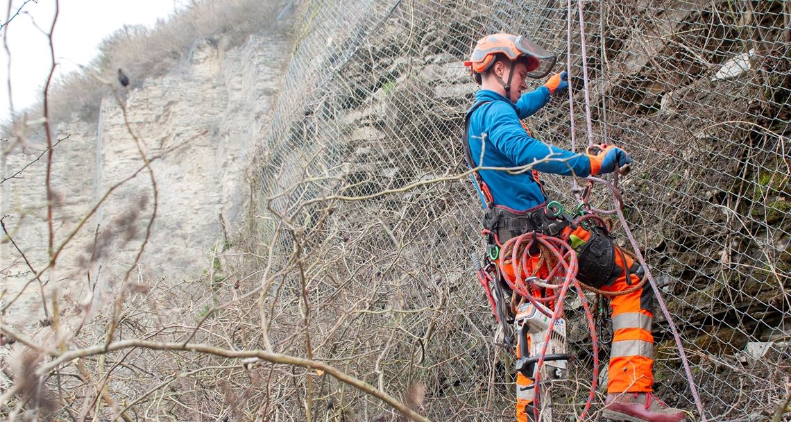 Einsatz in der Steilwand