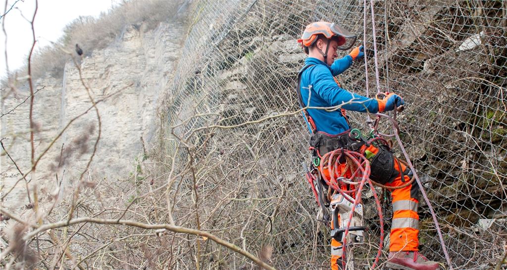 Einsatz in der Steilwand