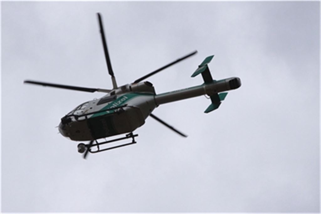Einsatz von Polizeihubschrauber sorgt in Vaihingen für Aufsehen. Archivfoto: Franz
