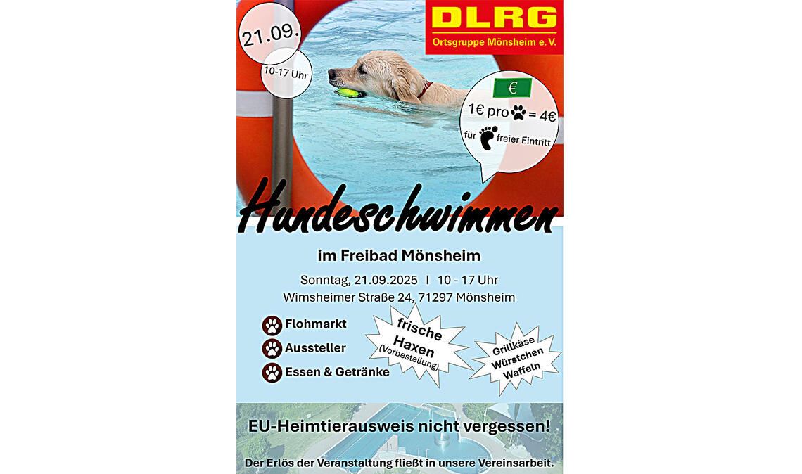 Eintritt: ein Euro pro Pfote, Menschen frei.