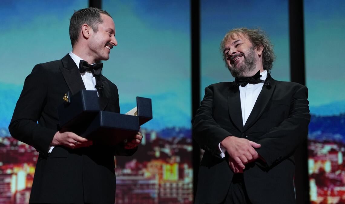 Elijah Wood hielt die Laudatio auf Peter Jackson.