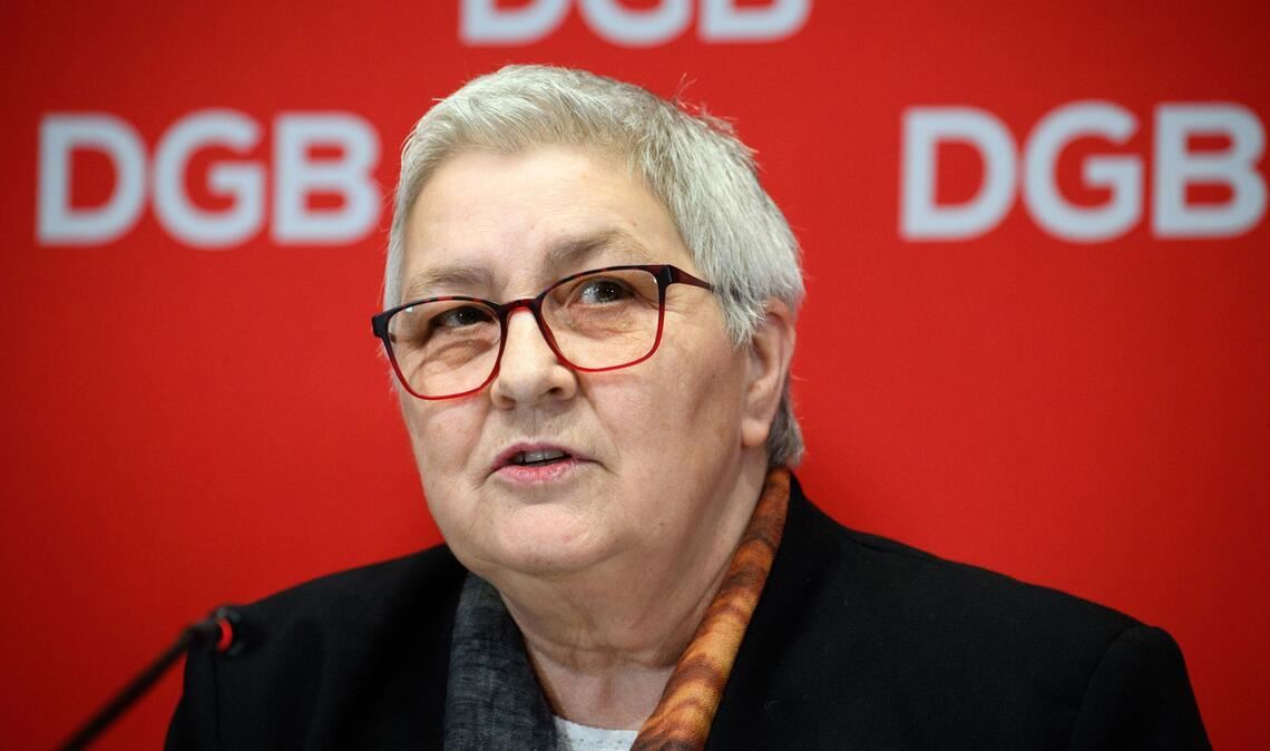Elke Hannack, Mitglied im Geschäftsführenden Bundesvorstand des Deutschen Gewerkschaftsbundes (DGB). Der DGB kritisiert  Pläne der Regierung zur Flexibilisierung der Arbeitszeit (Archivfoto).