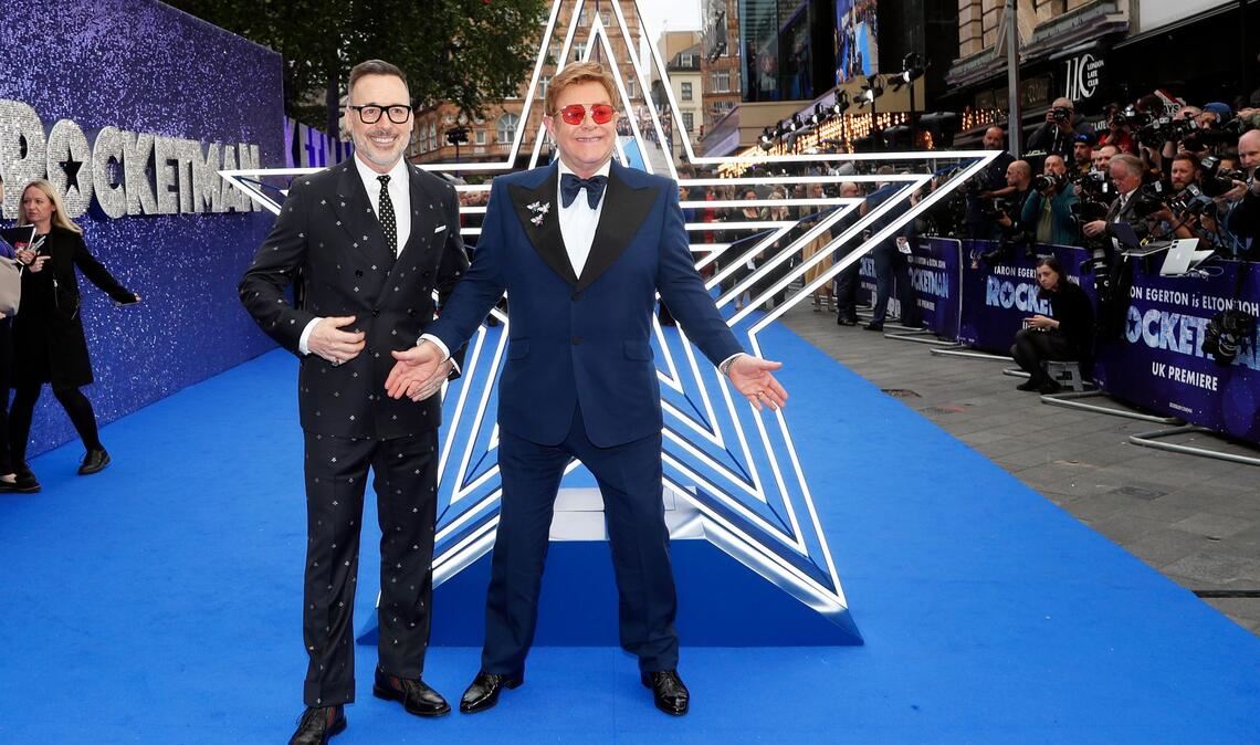 Elton John und sein Mann David Furnish bei einer "Rocketman"-Präsentation im Mai 2019 in London. (Archivbild)