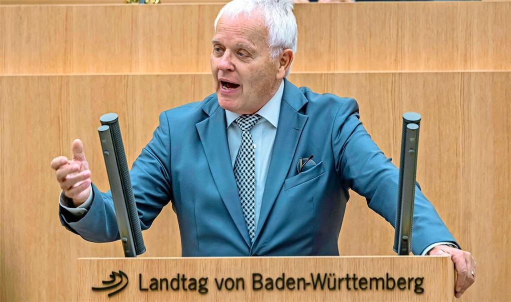 Emil Sänze AfD, MdL. 106. Plenarsitzung des Landtags von Baden-Württemberg. (Archivbild)