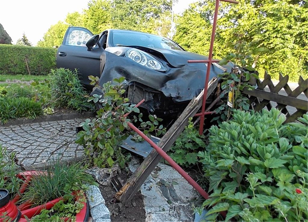 Ende einer Ausfahrt.