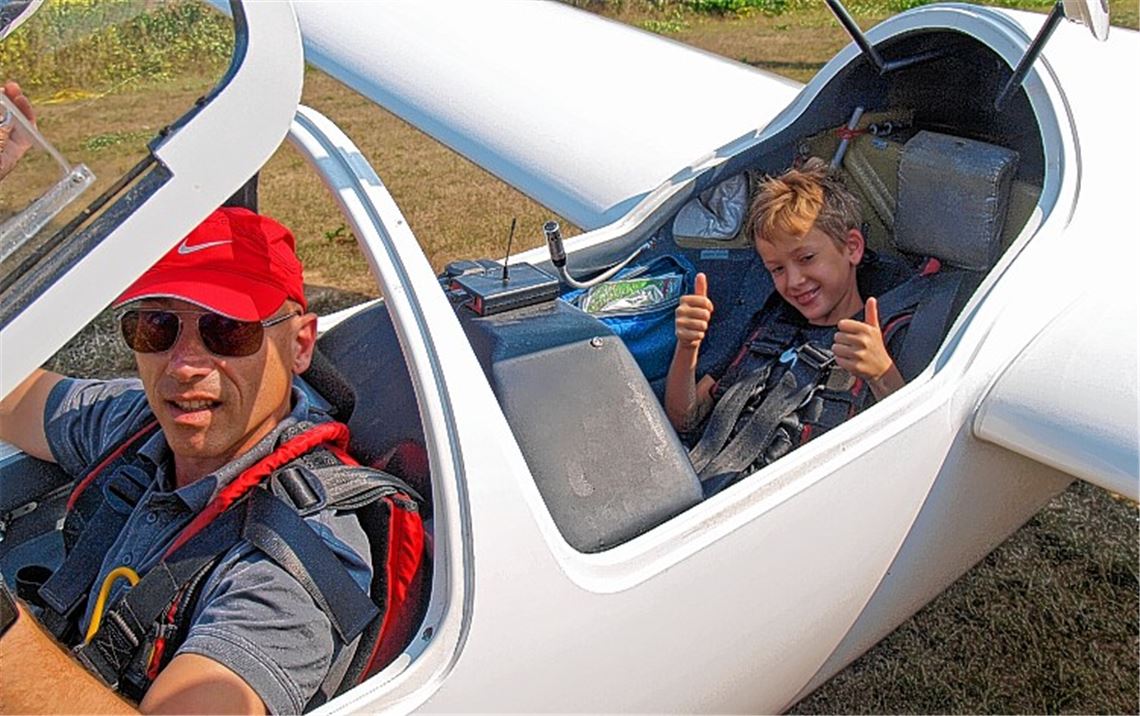 Kinder gehen in die Luft