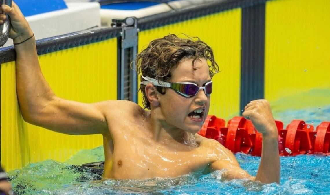 Eneas Polonius Gil ballt die Siegerfaust. Der nächste Meistertitel ist geschafft.