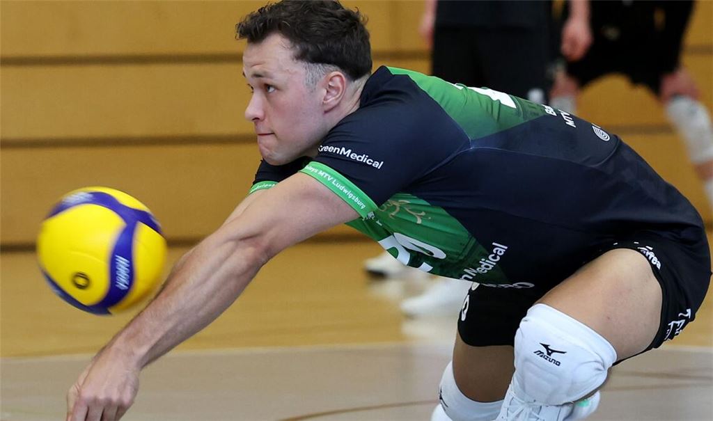 Energiebündel und Antreiber der Barock Volleys: der Annahmeexperte Jeffrey Klok.