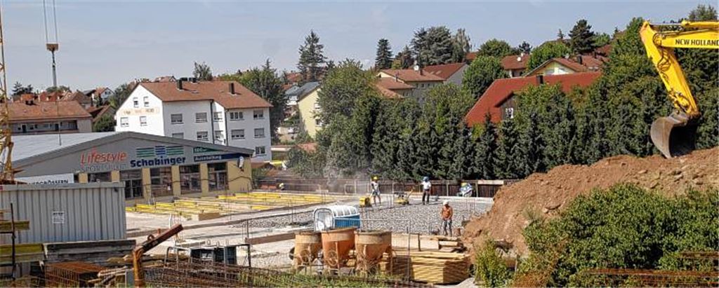 Enger Zeitplan auf dem Schott-Areal: Wo heute noch kräftig gebuddelt und gebaut wird ...