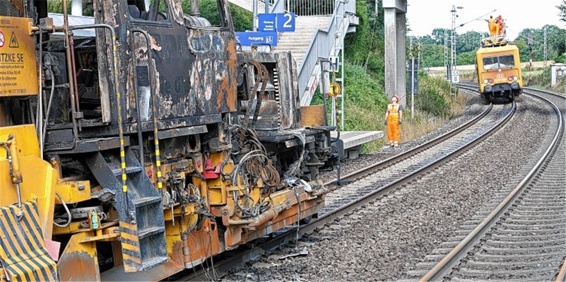 Entwarnung nach Zugbrand