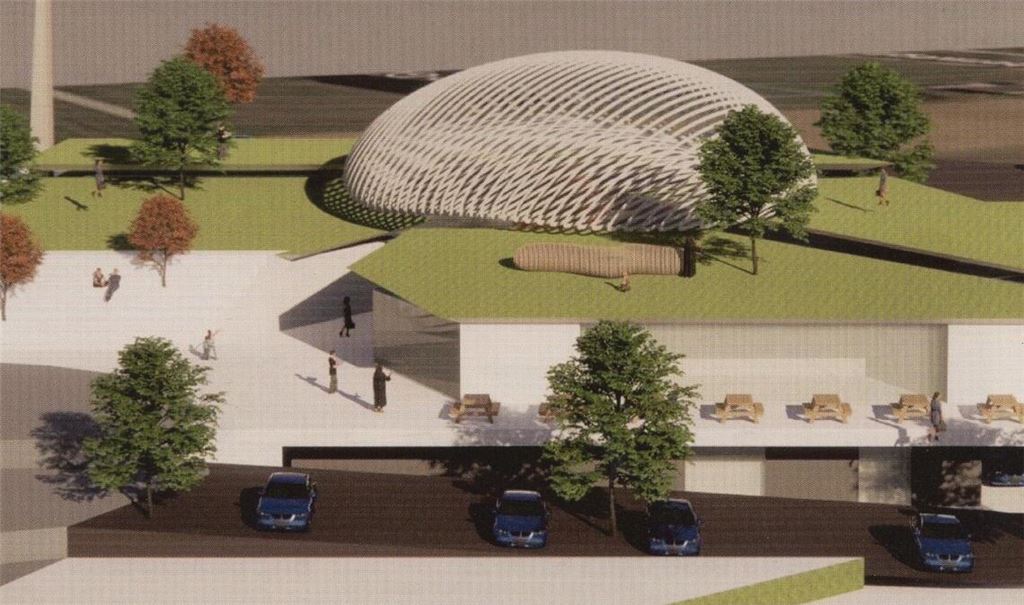 Entwurf für die neue Moschee. Foto: Arning